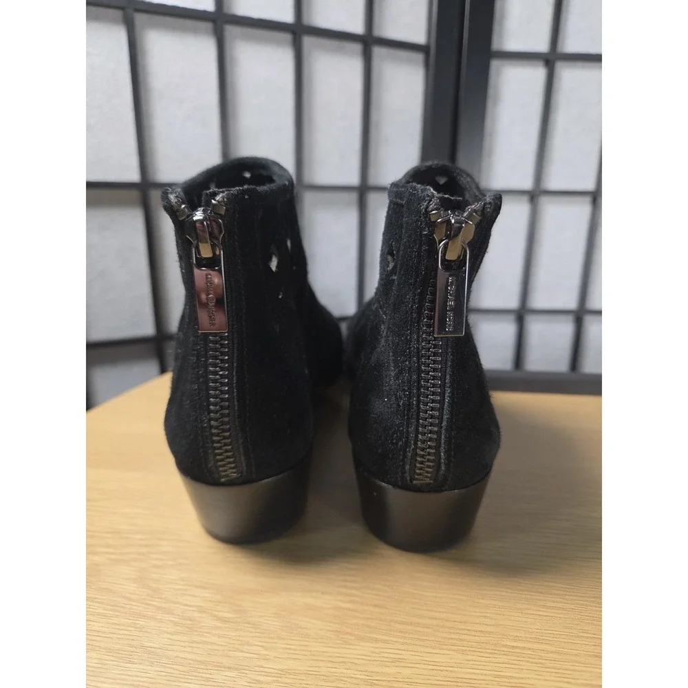 Michael Kors Uma Perforated Suede Booties Boho Western Hippie‎ Size 6